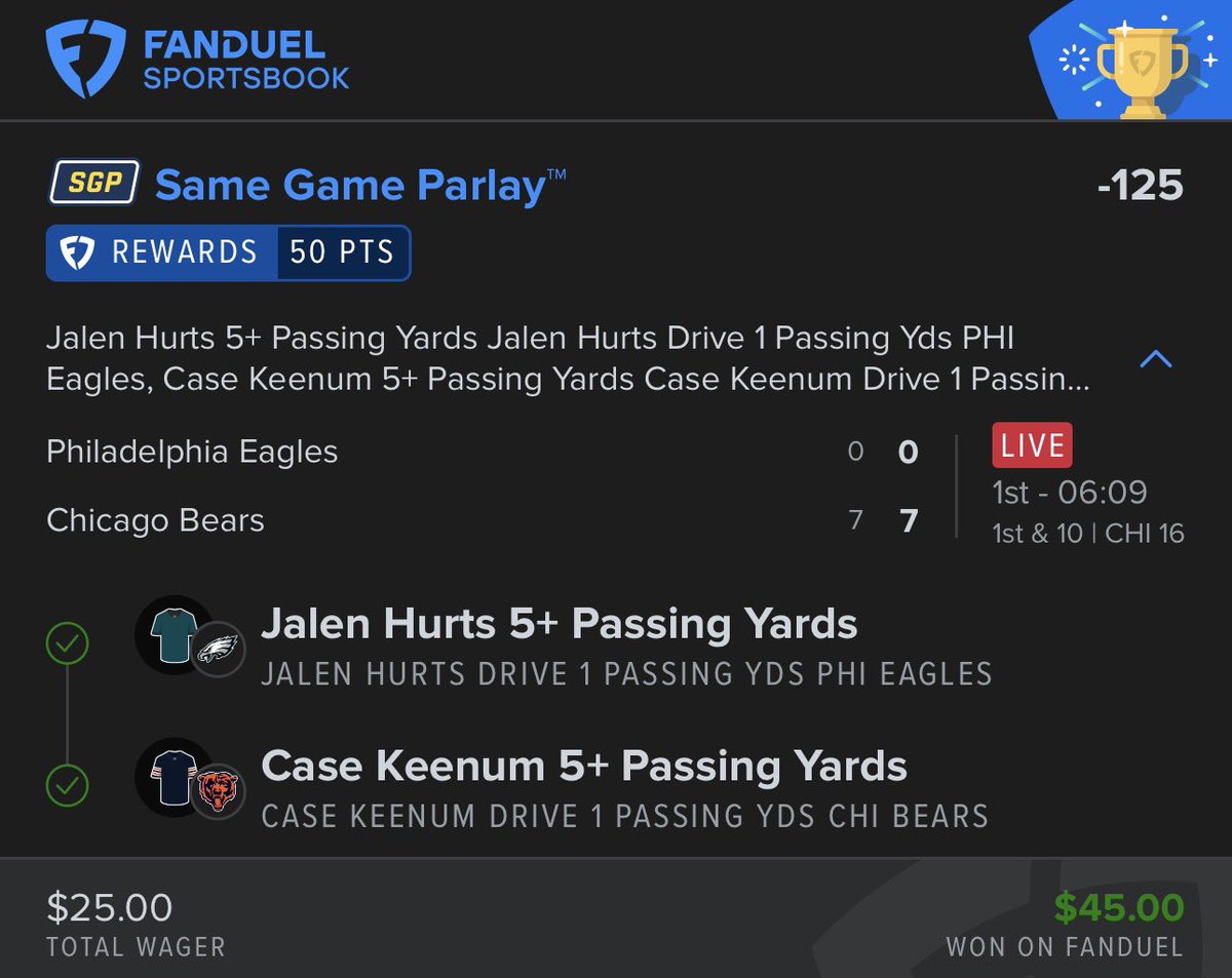 TylerAshe24's tweet photo. Never doubted you, special thanks to @casekeenum 

Join the Discord @ThePrimoBets 

#FanDuel #MNF #Gambling𝕏 https://t.co/BhSAjCacAi