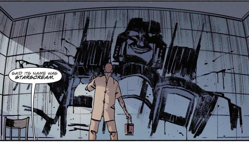 fxationstation's tweet photo. Starscream haunting the FUCK out of the humans he terrorizes in the EU makes me so happy https://t.co/41RWqh0mKW