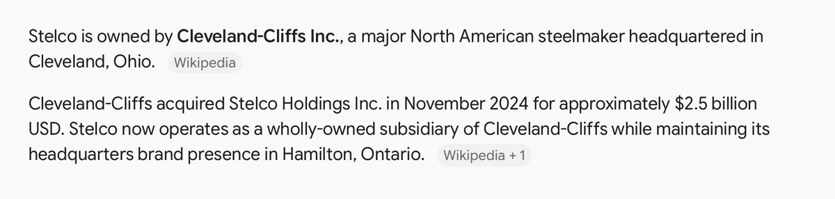 DenbySister's tweet photo. @MoralityPLS P.S. Stelco has been U.S. owned since 2007 for the following reason: It was going bankrupt. The Conservative gov't under Harper ... https://t.co/kxCdtdCQGn