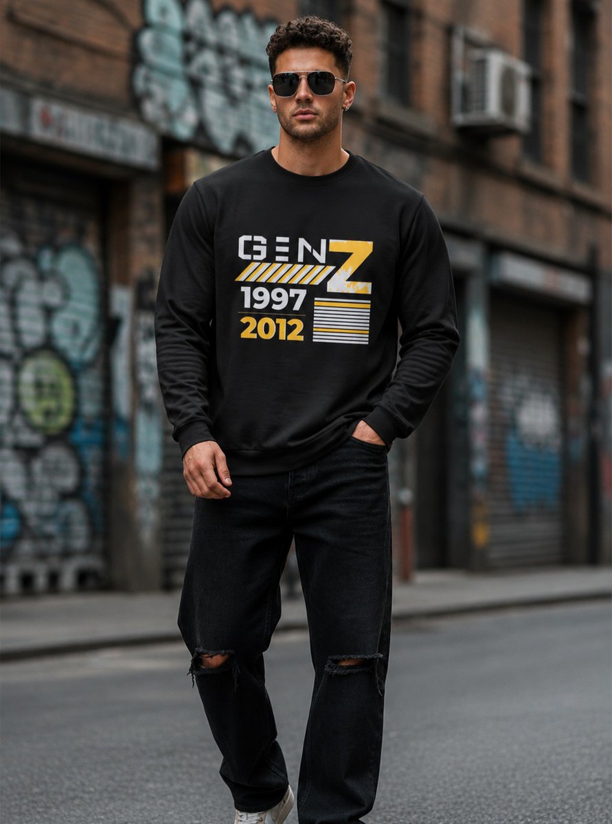 rdgzbruno's tweet photo. GEN Z. BORN TO STAND OUT. 🖤💛

Bold graphics. Dark tones. Urban energy. Made for the ones who don’t follow the crowd. ⚡

This black Gen Z graphic sweatshirt brings together bold typography, Y2K-inspired graphics, and a clean urban streetwear https://t.co/Ph6XzoXQW5