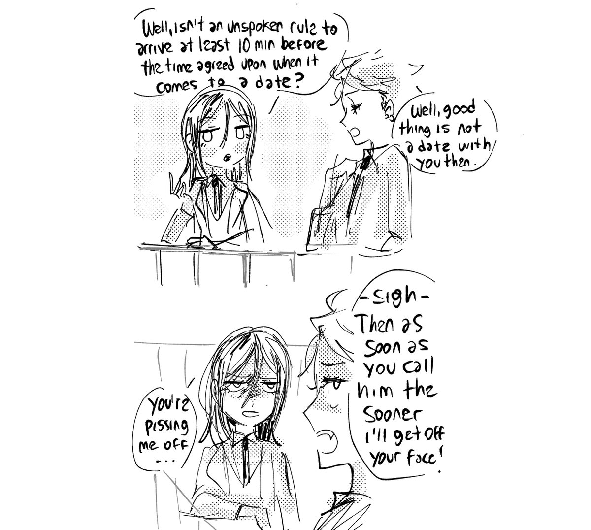 NeqoChwan's tweet photo. What if Naru got involved with Negi bc of her abilities to talk with "that person".... toxic and doomed yuri, also add anzu there too.

#enstars another one for emi chan thank u https://t.co/i8CRYBcCbd