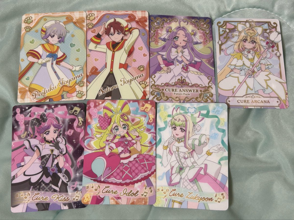 pandagreenchan's tweet photo. プリキュア キラキラカードグミ グミカ 名探偵プリキュア 交換

【求】ウインク（画像2枚目の写りのみ）

【譲】画像参照

郵送交換希望 条件の良い方優先🙇🏻‍♀️ https://t.co/ryHFBlGD4x