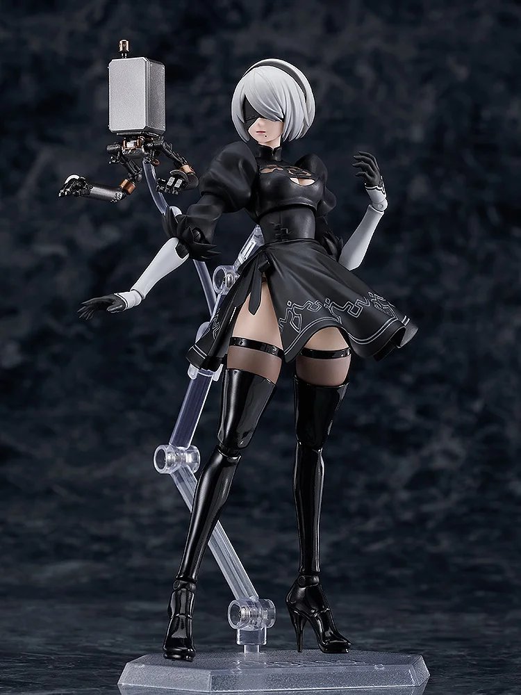 Genki_JPN's tweet photo. NieR:Automata 2B (YoRHa No.2 Type B) figma figure is up for pre-order on Hobby Genki ($67) https://t.co/MAl0vDIM4b #ad https://t.co/1JlnNLIqb9