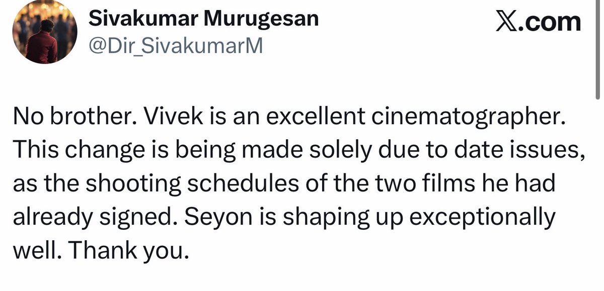 mazj2026's tweet photo. Annaikku Space-la “vaanga da, pesalaam” nu sonna, other-la ukkandhaanunga… Ippo weekly oru record pottu oppaari 😂

Yesterday VP, today Seyon director… indha da 🤣 https://t.co/CEB7O2MFCA