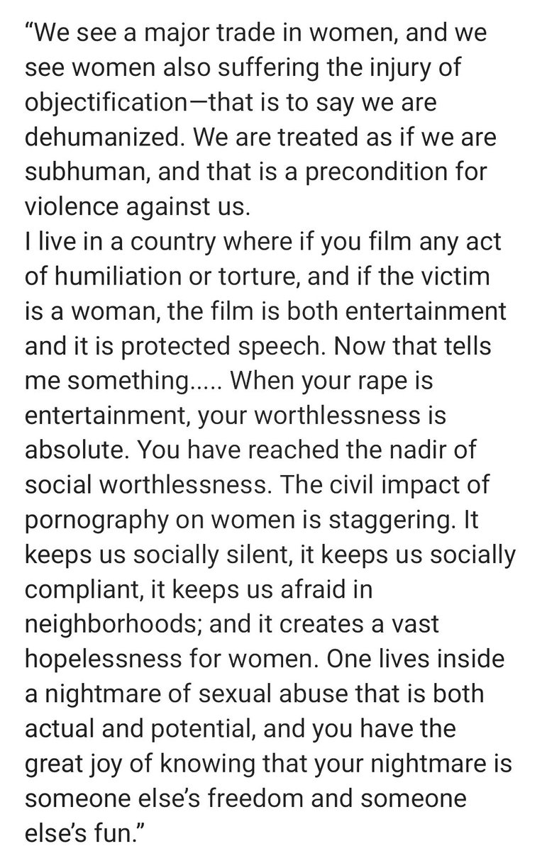 Carson_McCooley's tweet photo. @craffingKelley From: Andrea Dworkin https://t.co/8Ip0x7izXB