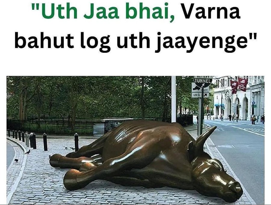 AbhasHalakhandi's tweet photo. Rare moment when a funny meme turns into a dark reality...😱
#stockmarketcrash #NiftyNegativeReturns