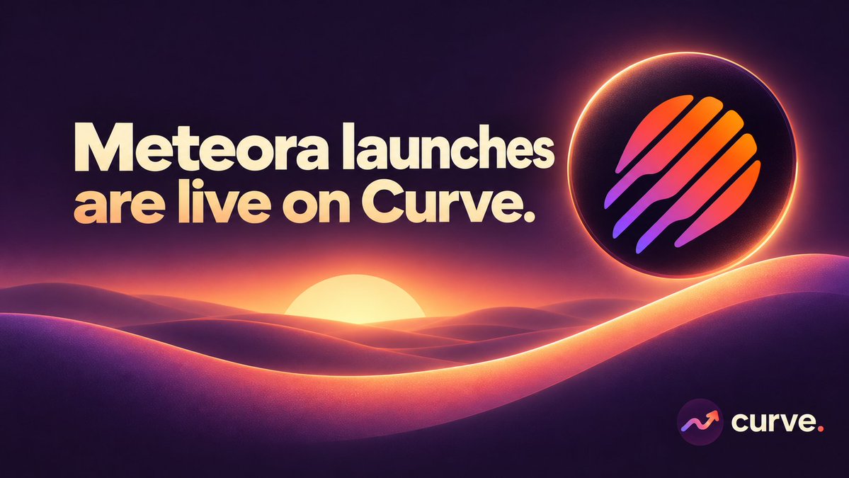 curvebond's tweet photo. Meteora DBC launches are now live on curve.

• Launch at $20K FDV, graduate at $50K
• 2x the LP of competing launchpads at bond
• Choose from 573 live pair options
• Earn creator rewards or reward your holders

Your launch. Your choice.

Be ahead of the curve. https://t.co/R2zy5GdaZ4