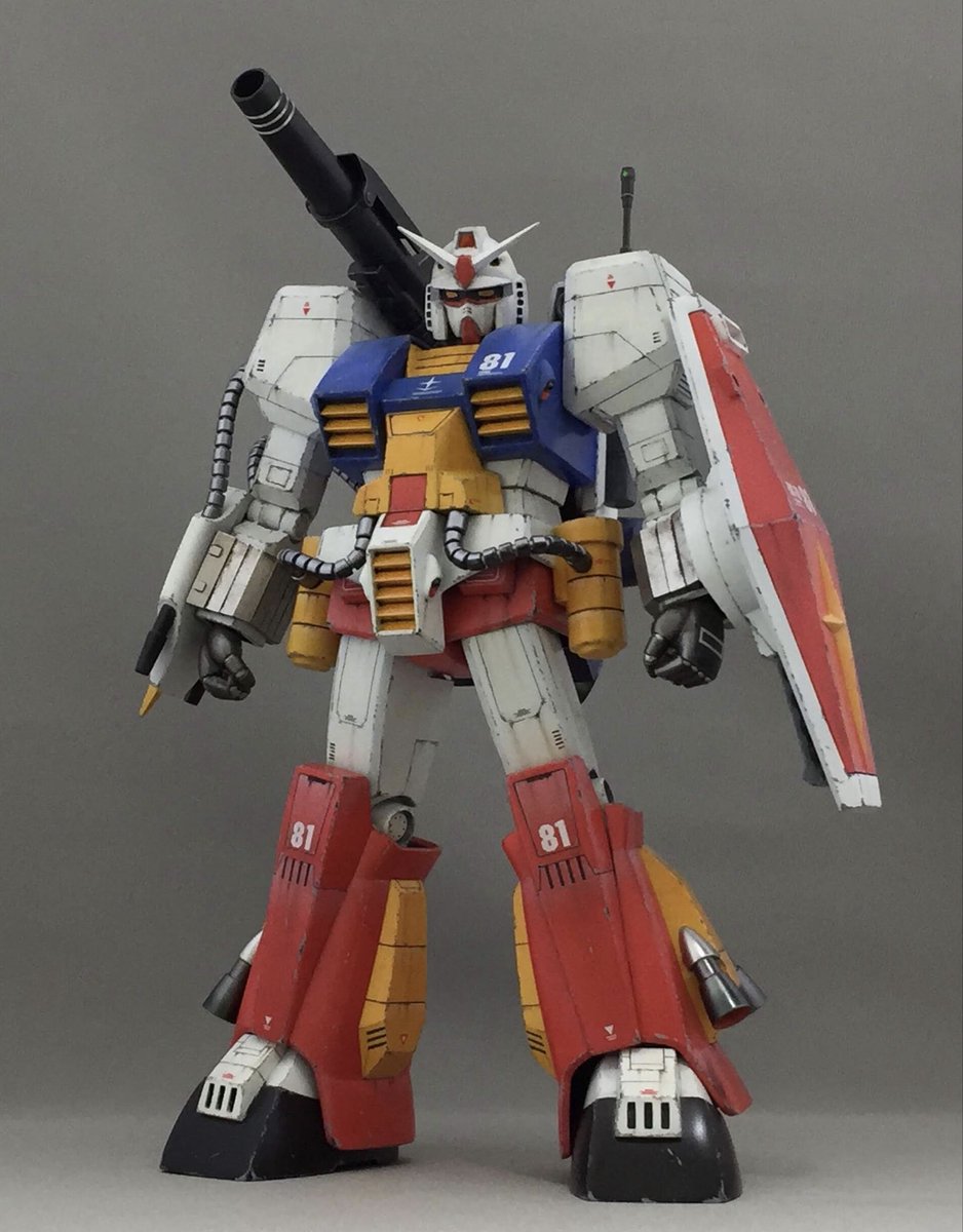keinkobaken's tweet photo. #秋の旧キット祭り 
旧キット 1/100 パーフェクトガンダム
ボックスアートっぽいリアル寄りのウェザリングが気に入ってます☺️ https://t.co/xNZtoAopJe