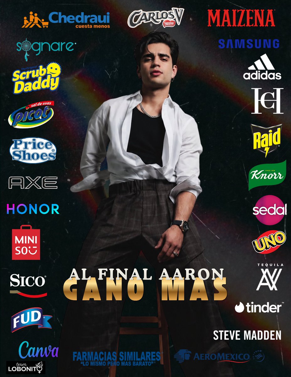 TeamLobonito's tweet photo. Múltiples colaboraciones llegaron en este año y esto apenas es el comienzo 🤩

AL FINAL AARON GANO MAS

#LaCasaDeAaron 
#AaronGanoConElPublico https://t.co/FsvxpjDlFs