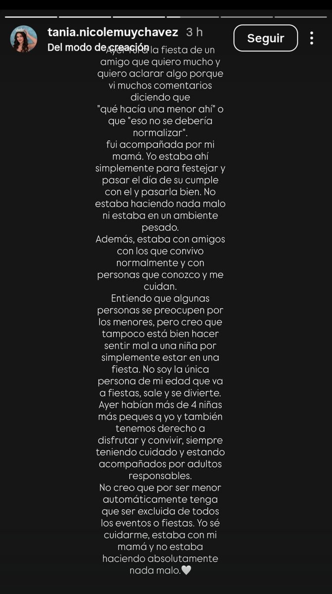 Fukurox's tweet photo. Disfrutar una ida al cine o el cumpleaños de tus amiguitas d 14/15 años 👀 no de weyes d 25 años o más. Y q haya habido otras niñas menores ahí no lo hace mejor, sino todo lo contrario.
Y bueno es obvio q este comunicado lo hizo la mamá irresponsable de ella. https://t.co/JHHkJfabNJ