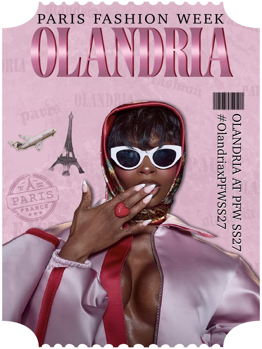 rach_6977's tweet photo. MAJOR GAGGINGS OTW!! Olandria is heading to Paris for PFW!! FOR ALL GEN TWEETS USE:
OLANDRIA AT PFWSS27 
#OlandriaxPFWSS27 

New hashtags will be provided for shows, as always. Until then, use the gen tags. Remember, NO HASHTAGS IN INSTA COMMENTS OR TIKTOK COMMENTS!! https://t.co/llXb0jdFAJ