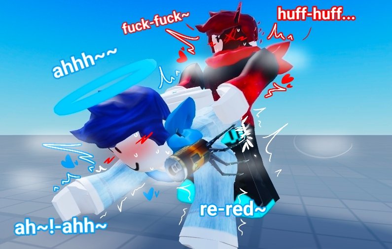 leyrabies's tweet photo. Red x blue again :3 💙❤ #roblox #robloxnsfw https://t.co/gCFPegOcJW