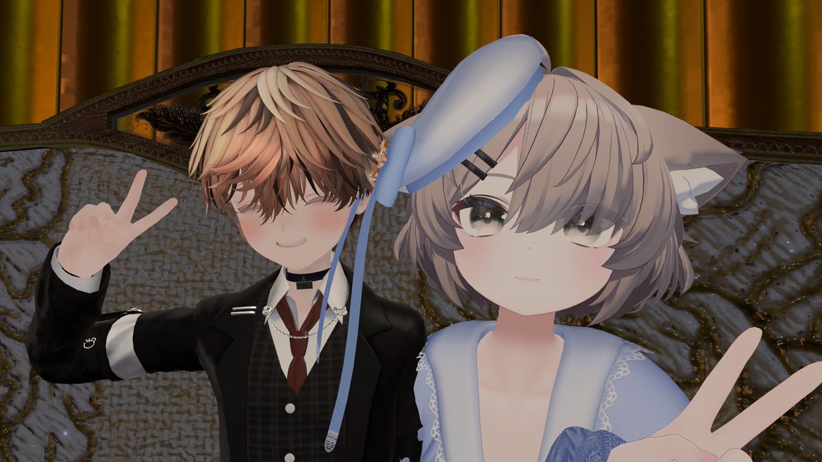 Keibiinb_kei's tweet photo. 初めて行ったバンビーノ！
せっかくホストってことで女の子アバターで行ってきた。
ミルテくん、陽翡くん、ロアくん。
みんなめちゃ可愛いかった！またいきたい！次は指名して応募していく。
#VRC_バンビーノ https://t.co/AG7mNlDsn2