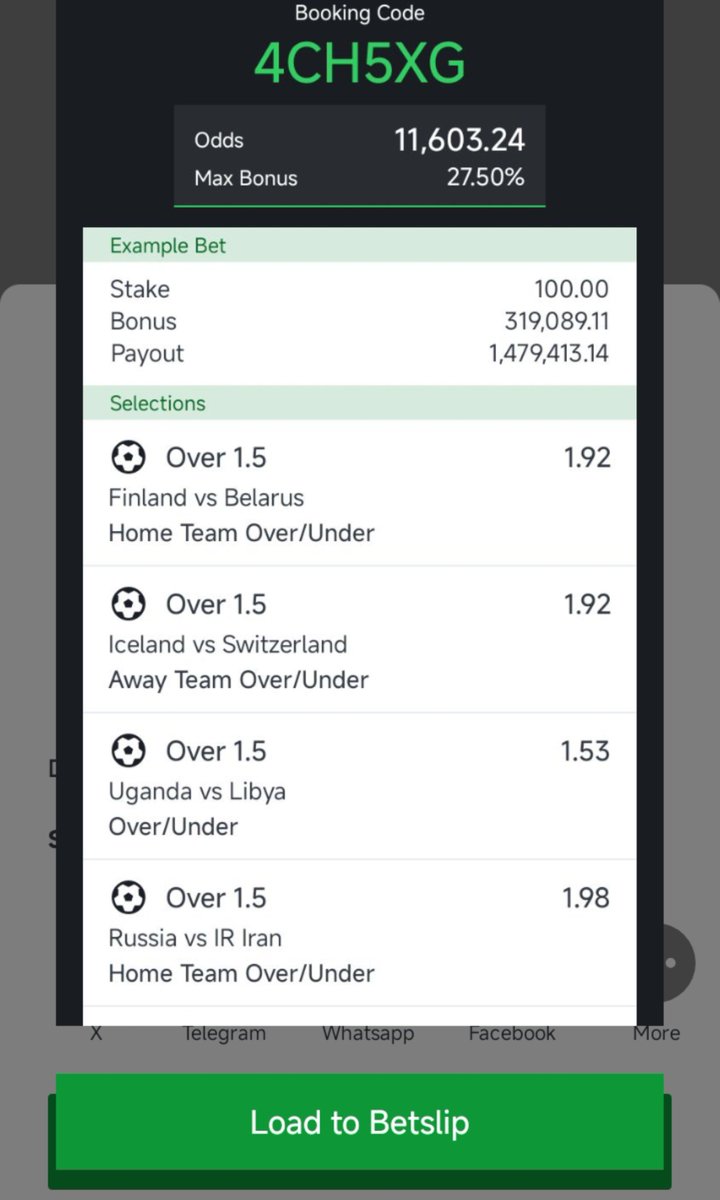 ayomide_wins's tweet photo. Strong team to score 2 goals🔥🎯

11,000 + odds✅💸

Sportycode: 4CH5XG

Edit or Flex 4 for easy boom💥💥💥 https://t.co/1j0bhhBLYz