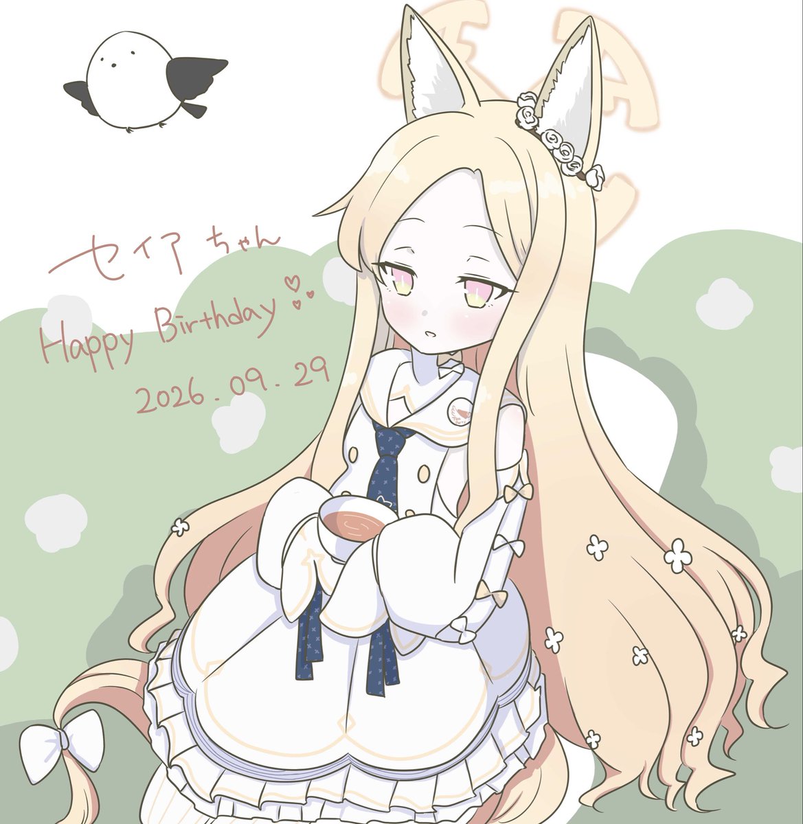 bonzu987's tweet photo. 🎉　#百合園セイア生誕祭2026 https://t.co/W4WrCTQ1u7