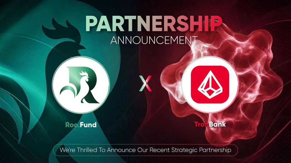 roo_fund's tweet photo. We’re partnering with @TronBankPro! 🎉
TronBank: TRON energy leasing + TRX staking + AI Agent, reducing on-chain costs.
https://t.co/qVdic8MQlw: wallet-native DeFOF access for fund strategies.
Together: smarter on-chain capital.
#ROOFUND #DeFOF #TRON https://t.co/EJ2T3K5HPK
