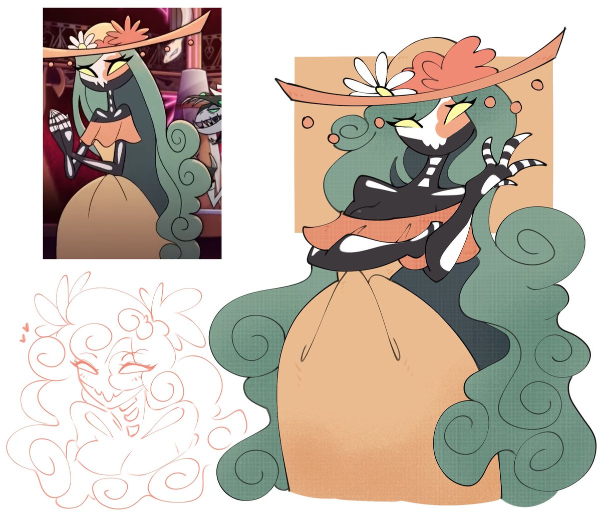 viccandraw's tweet photo. Still proud for these arts of Hazbin side characters https://t.co/gH9RPFqDoi