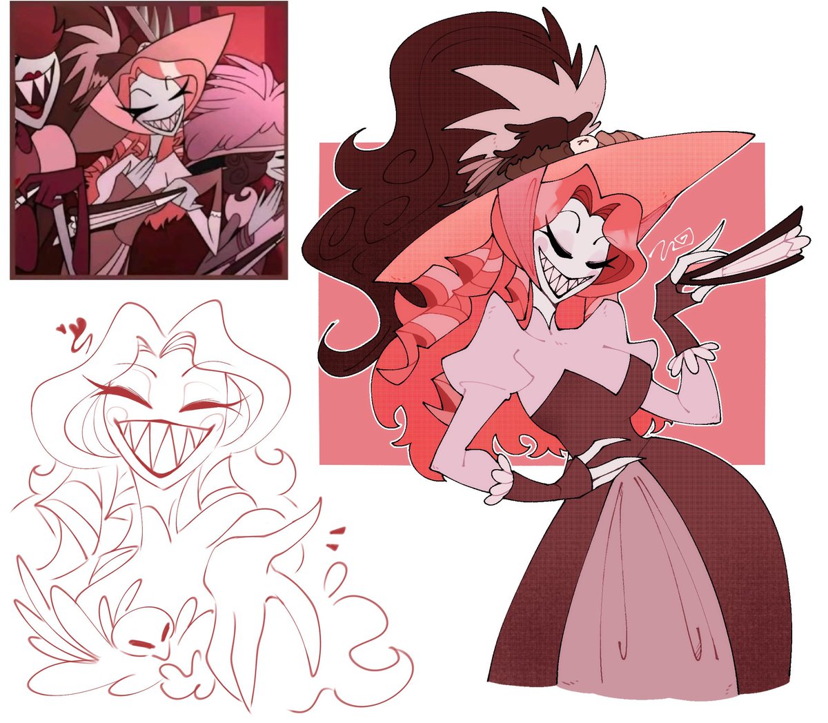 viccandraw's tweet photo. Still proud for these arts of Hazbin side characters https://t.co/gH9RPFqDoi