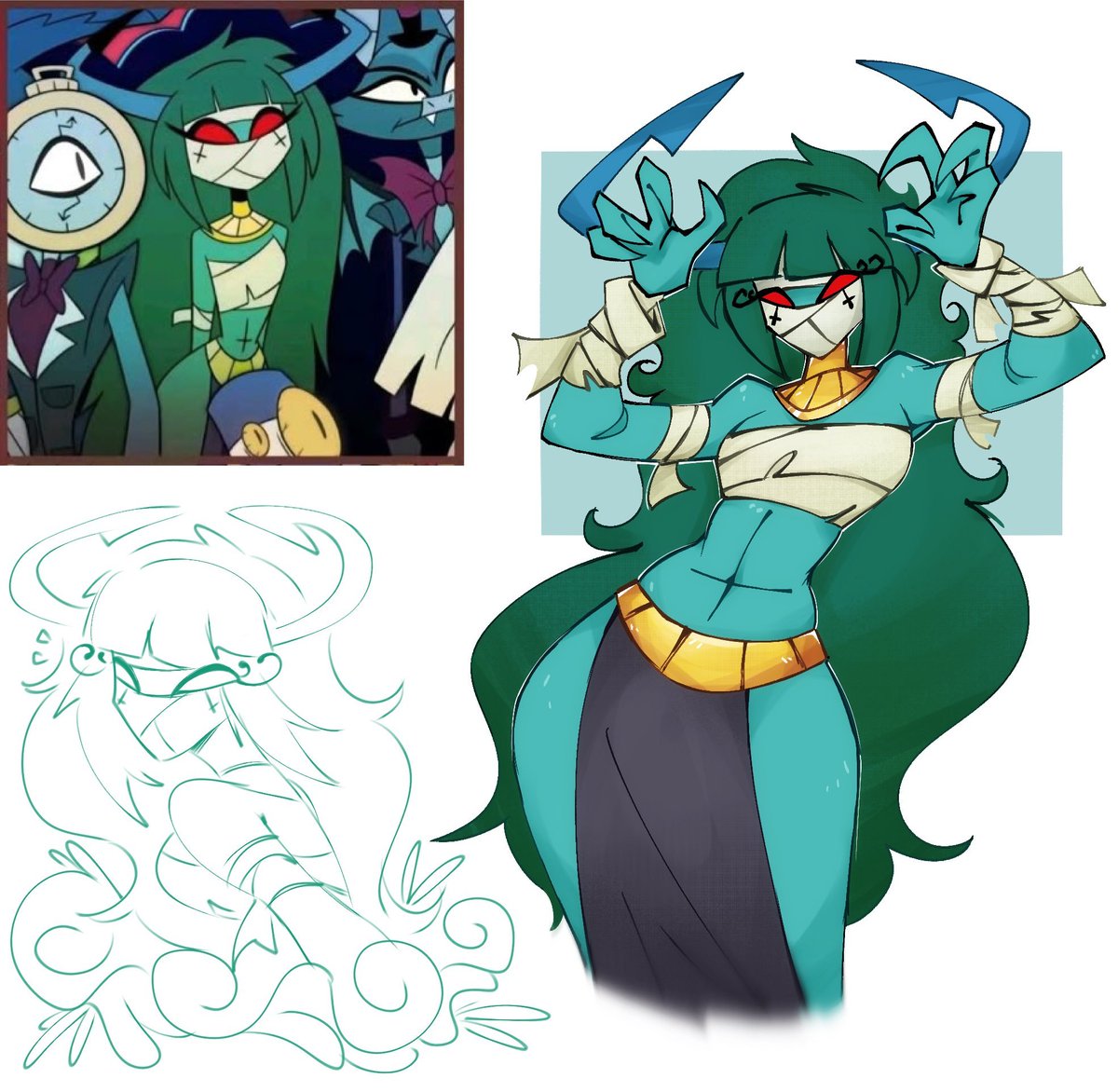viccandraw's tweet photo. Still proud for these arts of Hazbin side characters https://t.co/gH9RPFqDoi