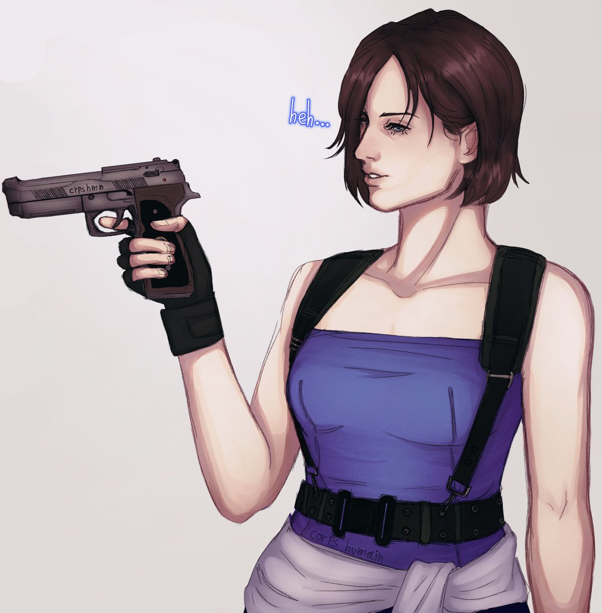 crpshmn's tweet photo. also happy september 28th! I don't have much art with RE3 #jillvalentine sadly. gonna change it in the future hopefully https://t.co/uGMLUUUAH1