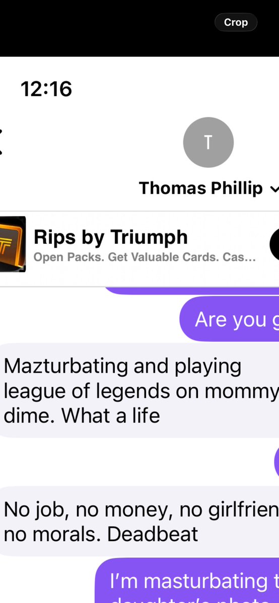 FarmerAndSnake2's tweet photo. Thomas P only shows people what I said to him. But he never shows people what he said to me first. He keeps on insulting my parents. If you keep mentioning my mom and dad, I’ll keep mentioning your son and daughter, it’s a fair word game.Don’t play with fire if you can’t handle🔥 https://t.co/QUaoxOQxVC