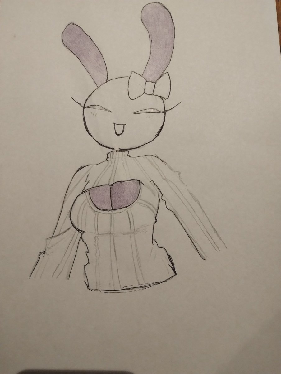 MayLuwufy's tweet photo. @KazuHibiki You like it? 
It's so pretty i guess...
I try to colored but i'm so tired TwT
Better tomorrow i guess :3

(This is My second draw ^^) https://t.co/F3p9QBQpEF