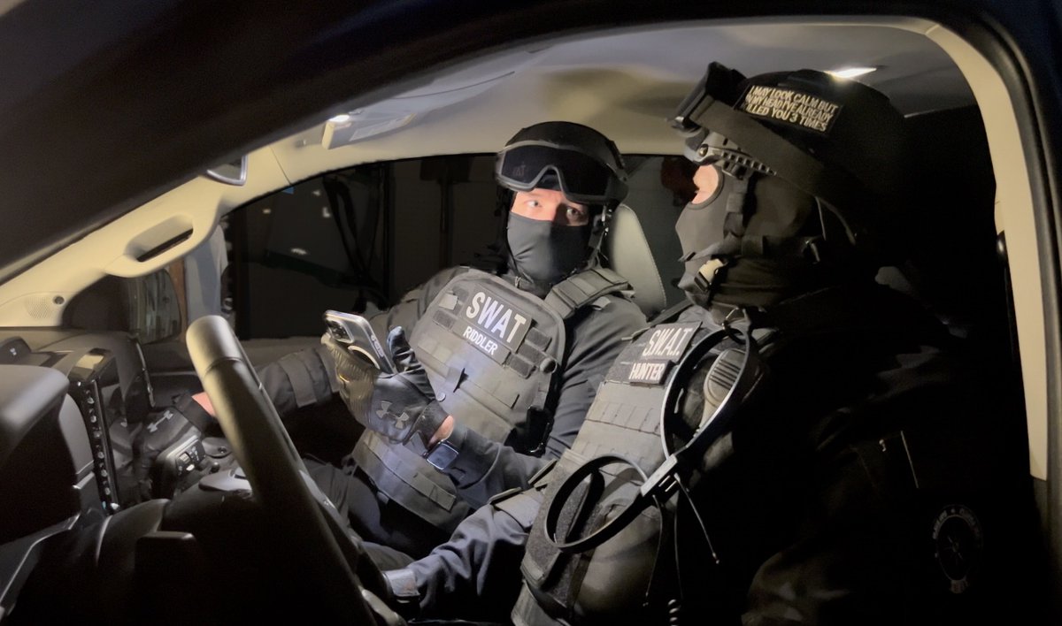 SWAT_Studios23's tweet photo. A  briefing with @Hunter_Chase_23  on who we are going to take down next. https://t.co/Myh9axaaeT