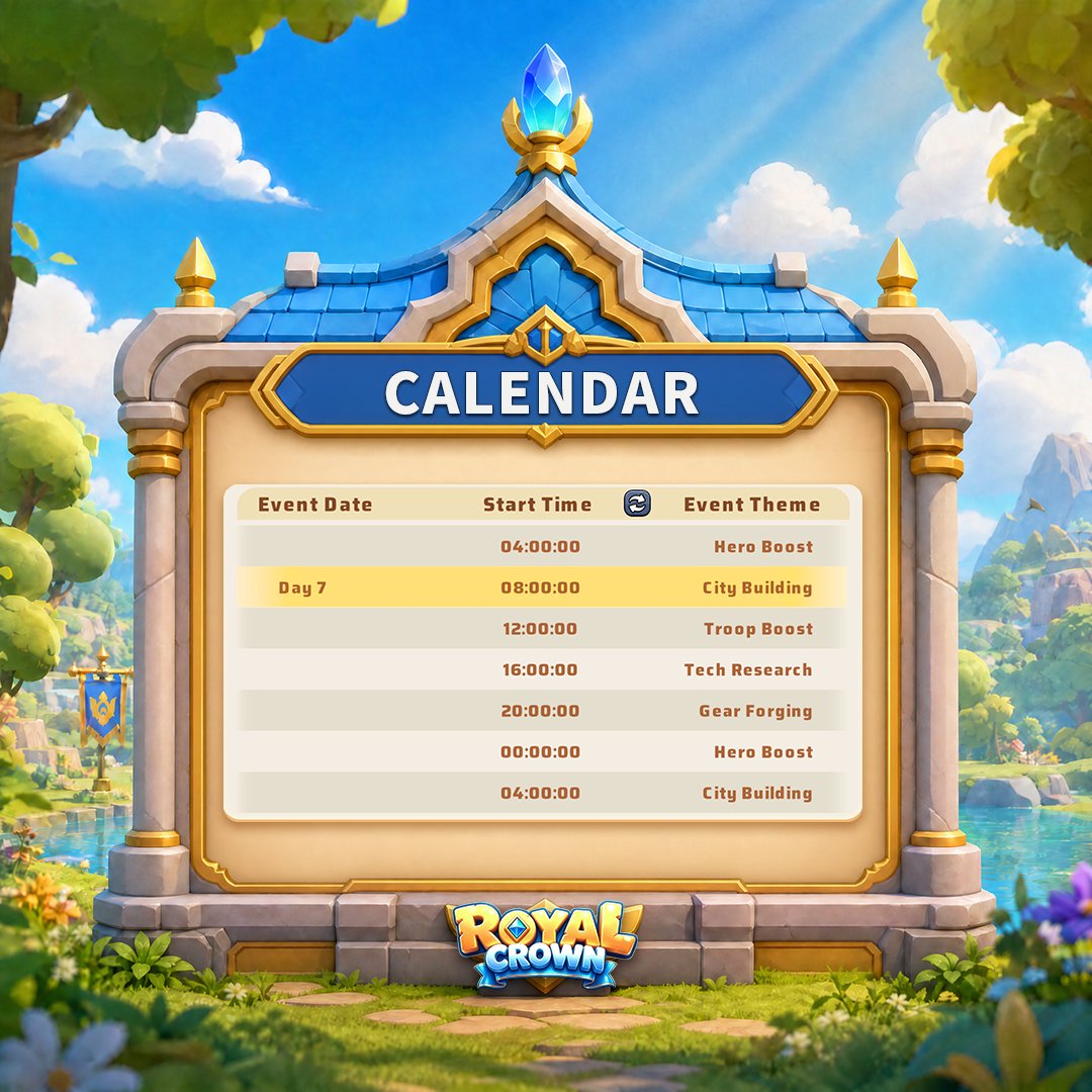 royalcrown47's tweet photo. 🏰 Royal Crown | Arm’s Race Tips ⚔️

Want to score more points in the Arm’s Race? Here are a few tips to help you maximize your progress! 🔥

⏰ Every minute counts! Plan your resources and actions carefully to earn points more efficiently and stay ahead in the race.

#RoyalCrown https://t.co/BqVil01Y6y