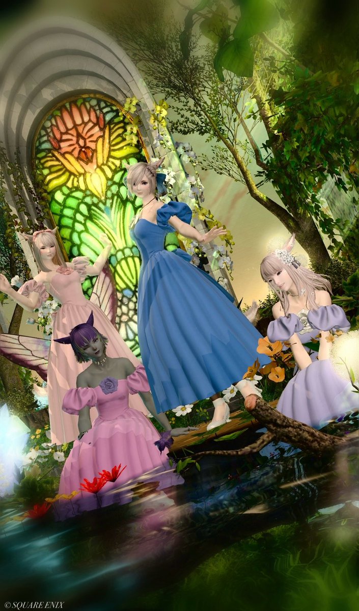 774nm's tweet photo. お揃いドレス👗☺️🫶✨
#Studio_Kai #FF14 https://t.co/RnLD3mIgdv