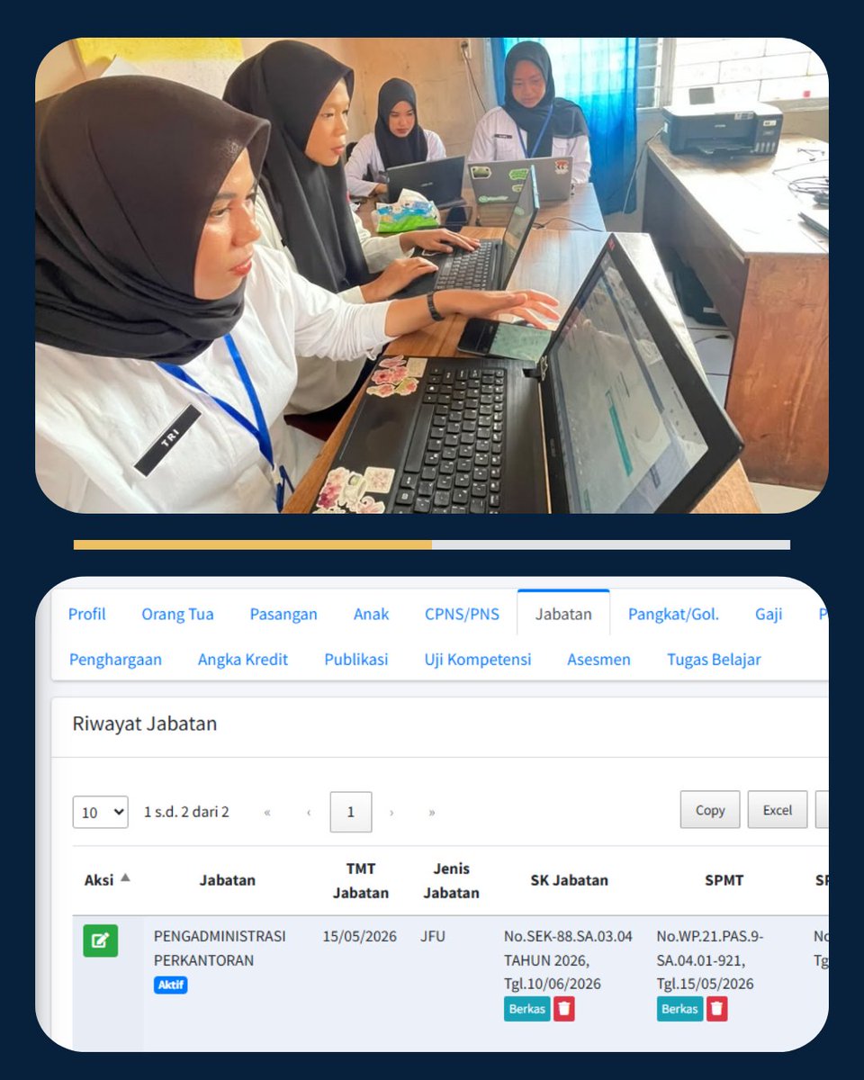 RutanRaba's tweet photo. Optimalisasi SIMWAIPAS, Rutan Raba Lakukan Pemutakhiran Data Pegawai Pemasyarakatan

#Kemenimipas #AgusAndrianto #DitjenPAS GunGunGunawan #KetutAkbarHerryAchjar #DitjenPASNTB RBKunwas https://t.co/AlRXmBv8fC