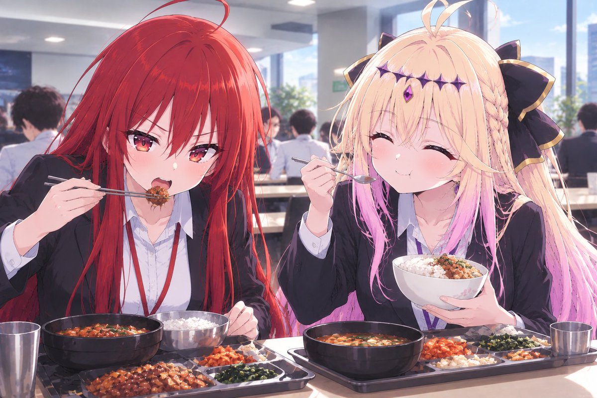 BeneathMoons's tweet photo. 직장인 샤나와 새도우!
#灼眼のシャナ　　　　#작안의샤나 #샤나 #메론빵 #shana #shakugannoshana #シャナ　#しゃくがんのしゃな
#츤데레 #つん명탐정프리큐어 
#AIイラスト #precure #名探偵プリキュア #CureArcanaShadow #キュアアルカナ・シャドウ https://t.co/suBX8w1v7s