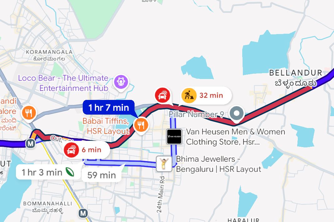 _Ashwatthama_'s tweet photo. Does anyone care anymore? Or we will just blame it on outsiders and migrations and let tax payers, commuters suffer indefinitely?

6 km stretch takes 1.5 hrs.

@blrcitytraffic @krishnabgowda @DKShivakumar @ChristinMP_ @TVMohandasPai https://t.co/TlTpil0kpT