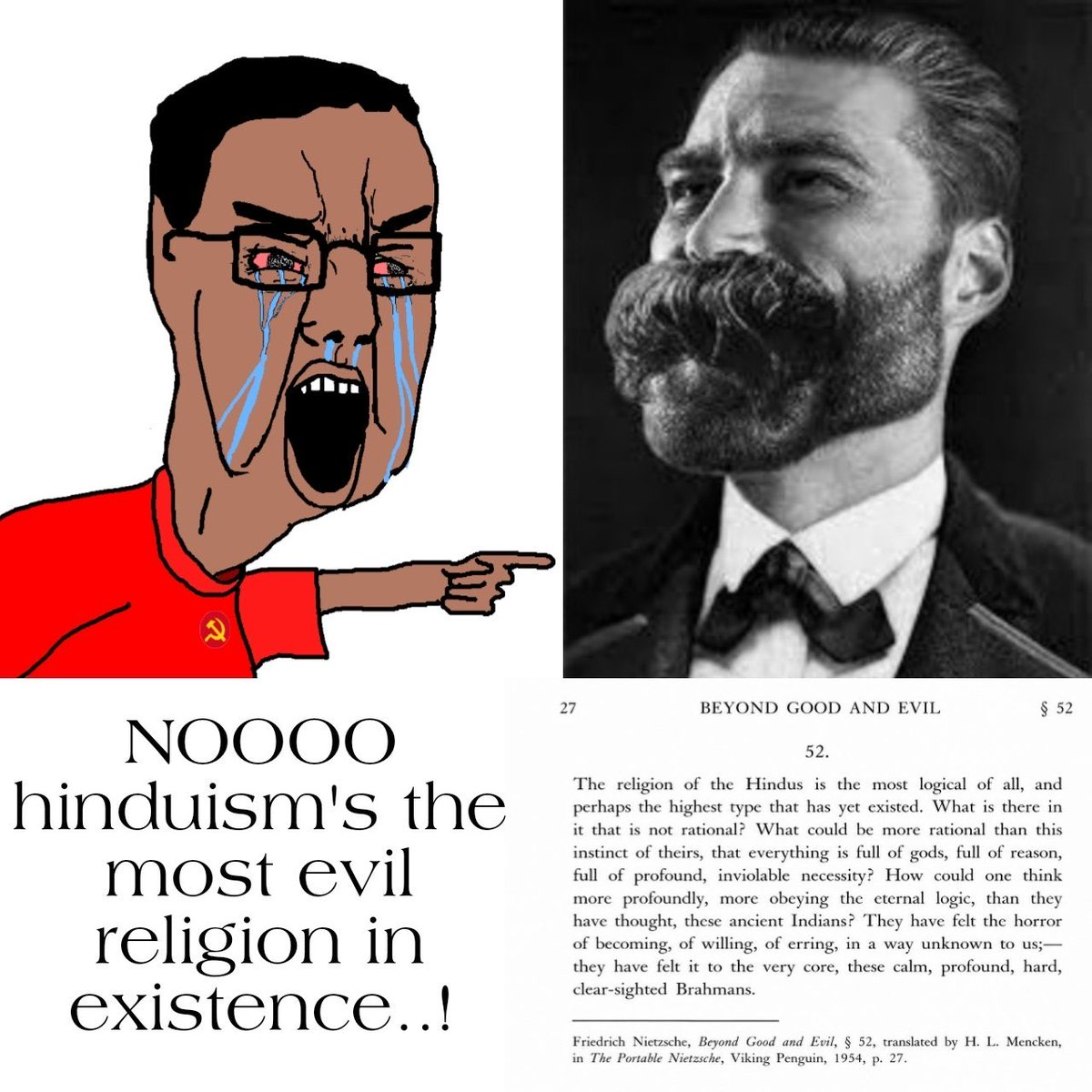 mellowpropanex's tweet photo. An inbred vomits his opinion on an app made by kaffirs with Nietzsche on header. The irony 🥀 https://t.co/LJ2WeAlqXy