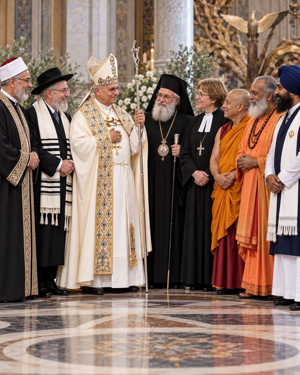 PNerval's tweet photo. 🙏 UNE TRÈS BELLE RENCONTRE INTERRELIGIEUSE CE MATIN À METZ ! 🇫🇷🇻🇦

Ce matin, au Centre des Congrès Robert Schuman de Metz, le pape Léon XIV a rencontré des représentants de différentes traditions religieuses. Et son message était particulièrement clair : dialoguer avec celui qui croit autrement ne signifie absolument pas renoncer à sa propre foi ou à son identité. Au contraire, le dialogue permet d’exprimer ce que nous sommes « avec simplicité et vérité », tout en nous ouvrant à la différence de l’autre. 

Le Saint-Père a rappelé que les croyants ont une responsabilité commune : montrer qu’au-delà de nos différences, il est toujours possible de se rencontrer, de créer de l’amitié et de construire la paix. Pour lui, l’autre ne doit pas être considéré comme une menace, mais comme quelqu’un que l’on peut rencontrer, écouter et comprendre. 

Et il a prononcé des paroles extrêmement fortes concernant ceux qui utilisent la religion pour justifier la haine ou la violence :

« Invoquer le nom de Dieu pour légitimer la violence ou l’oppression est une profanation de ce nom. »

Autrement dit : aucune religion ne peut authentiquement servir de prétexte pour humilier, écraser ou tuer l’être humain. Léon XIV demande donc aux responsables religieux de contribuer à « désarmer les cœurs et les mots », particulièrement dans une époque où les tensions et les violences sont si nombreuses. 

Il a également rappelé quelque chose de magnifique : les religions doivent être au service de la VIE. Elles doivent être présentes auprès des personnes vulnérables, fragiles, malades ou éprouvées, avec attention, soins et tendresse, « jusqu’au bout ». 

J’ai beaucoup aimé aussi la conclusion de Léon XIV : l’Église considère comme compagnons de route tous ceux qui cherchent sincèrement la vérité, la bonté et la beauté.

Voilà ce que doit être le dialogue interreligieux : non pas effacer nos différences ou prétendre que nous croyons tous exactement la même chose, mais nous respecter, nous rencontrer, connaître l’autre et travailler ensemble pour la paix et la dignité humaine. 🙏🕊️

Comme l’a demandé le Pape : soyons, partout où nous vivons, des artisans de paix et des témoins d’espérance. ❤️

Quelle belle image de voir différentes religions réunies autour d’un même désir : que la paix soit plus forte que la haine. 🕊️