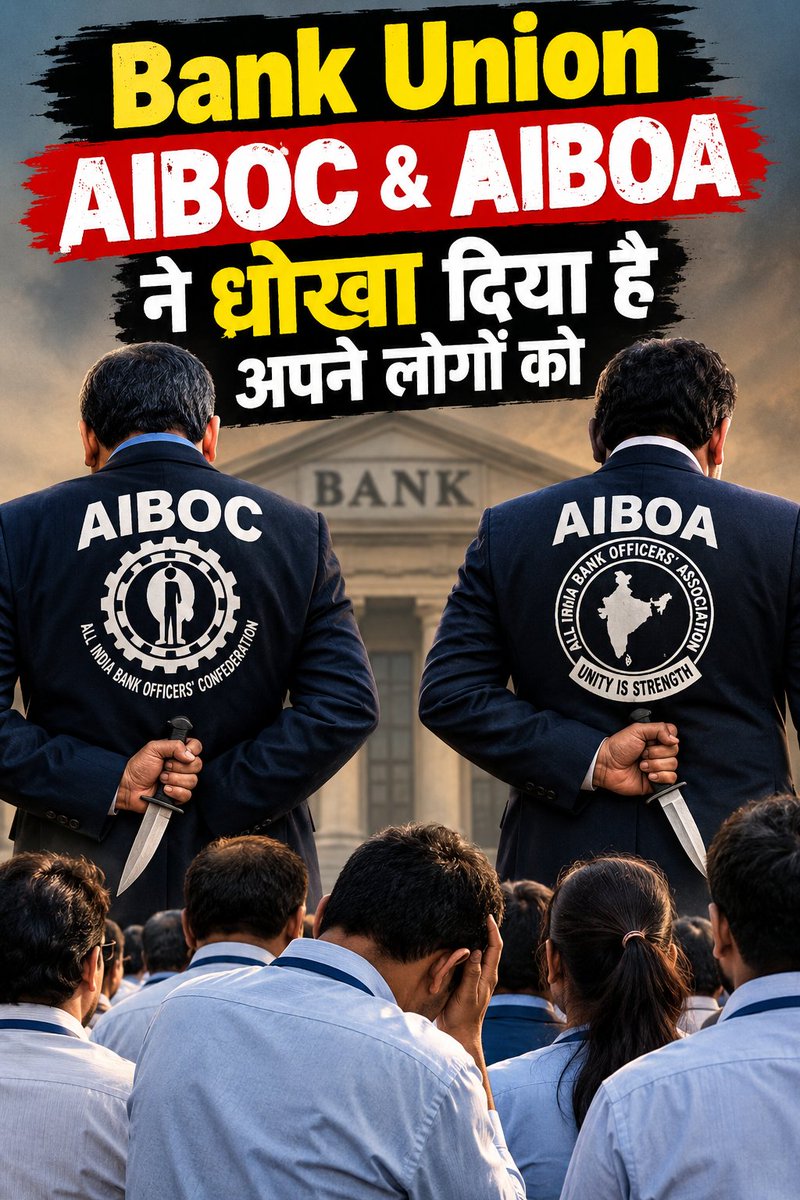 Cockroach4Bank's tweet photo. How can @aiboc_in GS take unilateral decisions? Without informing it’s none of members constituents, It show weakest leadership & characters of Com @rupamsmail . He must be accountable to all and resign from his post. Inspite of strongest members with more than 3.00 lakhs, AIBOC GS has no guts to fight against injustice. Have AIBOC GS no faith on its such mass members ? Are AIBOC GS was always under pressure in UFBU ? Members deserve answers not silence.