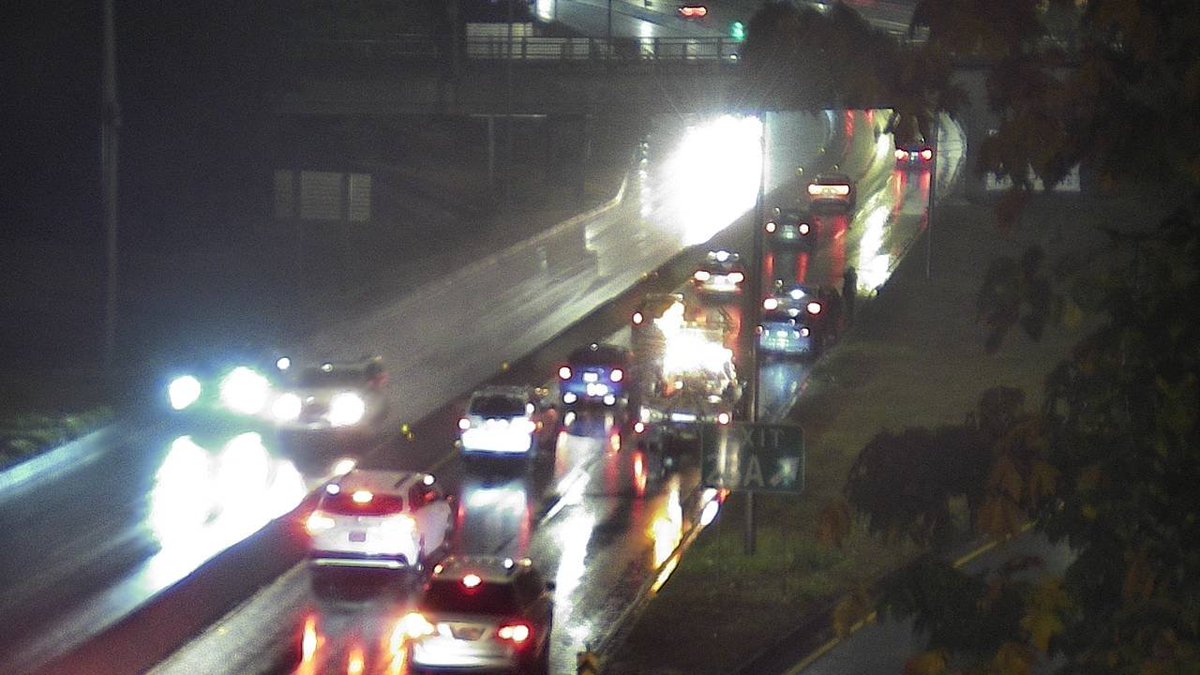 DriveBC's tweet photo. ⚠️#BCHwy1 - Eastbound vehicle incident has the right lane blocked near Main Street. Pass with caution. #NorthVancouver #IronWorkersMemorialBridge https://t.co/B9Q4OgHjhN