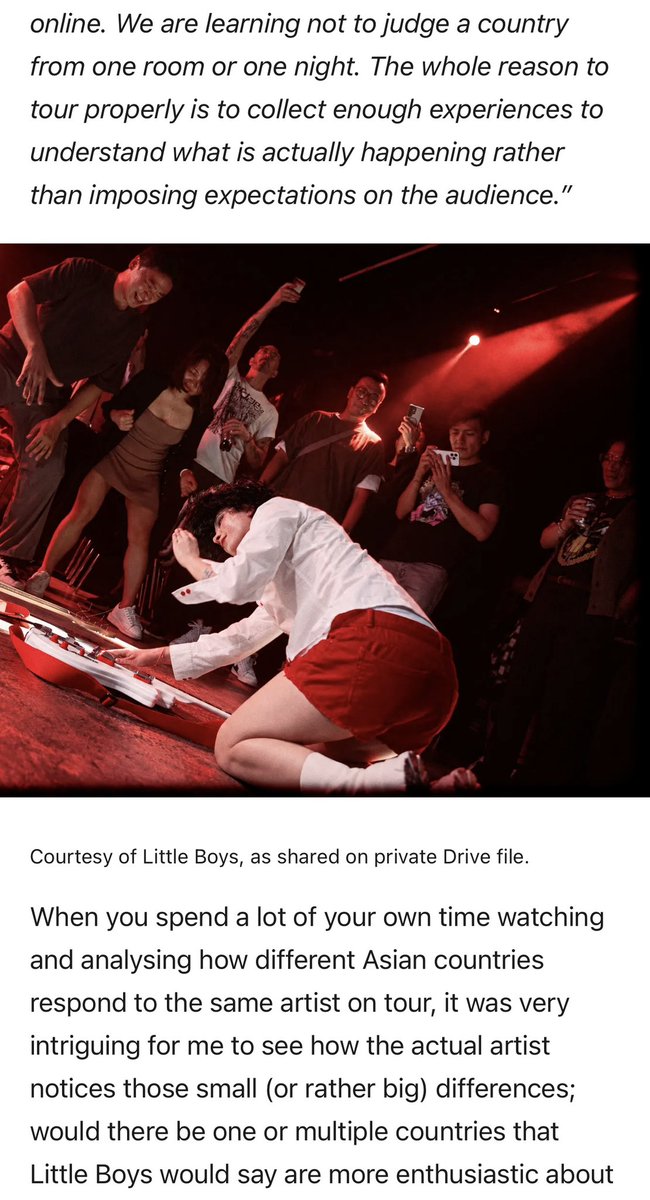 LittleboysRock1's tweet photo. A LONG-LASTING LUST FOR PARADOX.
Couldn’t have described us better.
A new conversation with crookedstar. about Little Boys, contradictions, obsession, making music the wrong way and somehow turning it into the right one.

https://t.co/GTYQJelKZB⁠ #littleboys #koreantour https://t.co/v8IqGC4mgI