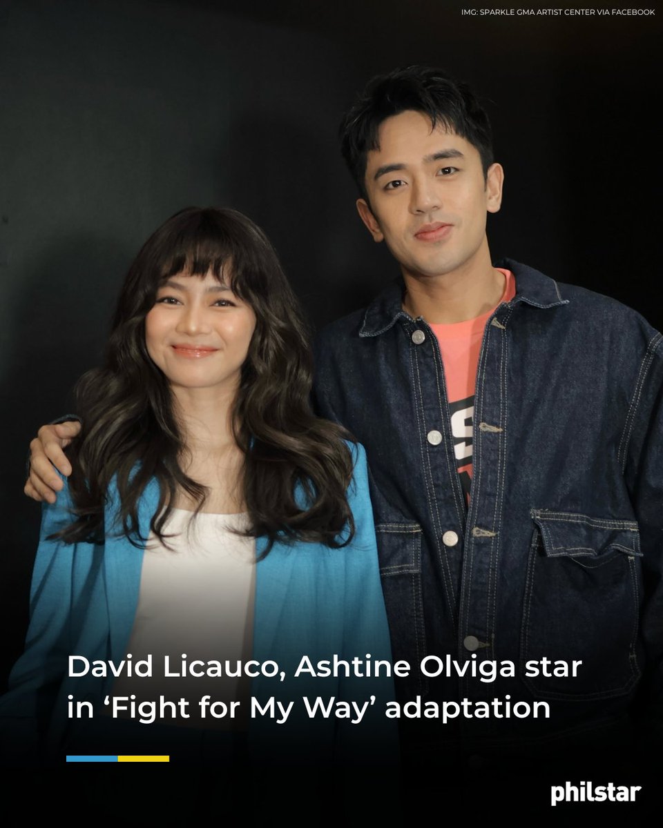 PhilstarNews's tweet photo. OUR PINOY DONG-MAN AND AE-RA! 🫶🏻

Ashtine Olviga and David Licauco are teaming up for the first time as they headline the Filipino adaptation of hit South Korean series “Fight for My Way,” which starred Park Seo-joon and Kim Ji-won.

Read: https://t.co/fTolUn7yEa https://t.co/Kk9nAWYIeD