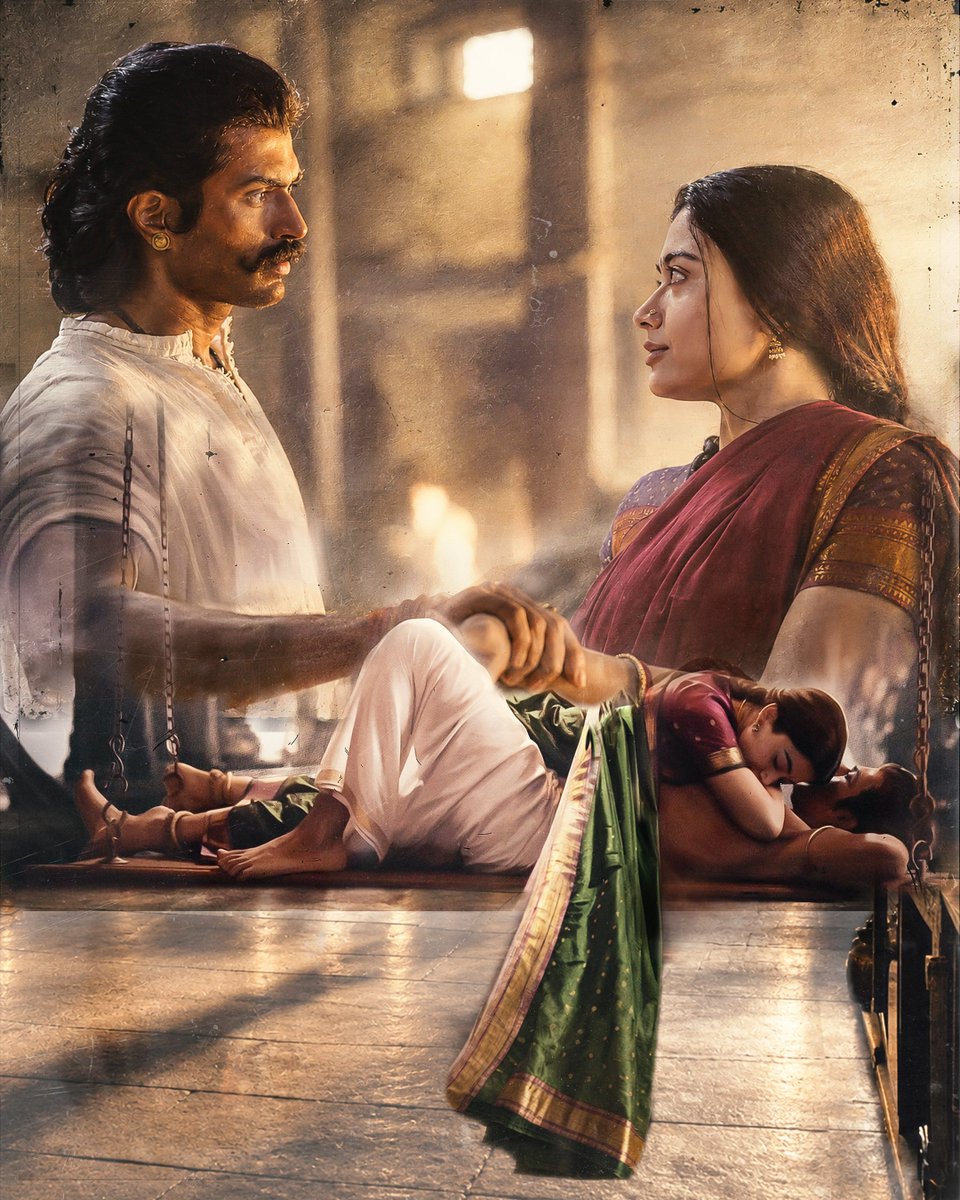 aravins2005's tweet photo. #Ranabaali poster design

@TheDeverakonda 
@iamRashmika 
@MythriOfficial 
@Rahul_Sankrityn 

#Vijaydeverakonda #Ranabaali #Rashmikamandanna #TeluguCinema https://t.co/zmWJ94Algq