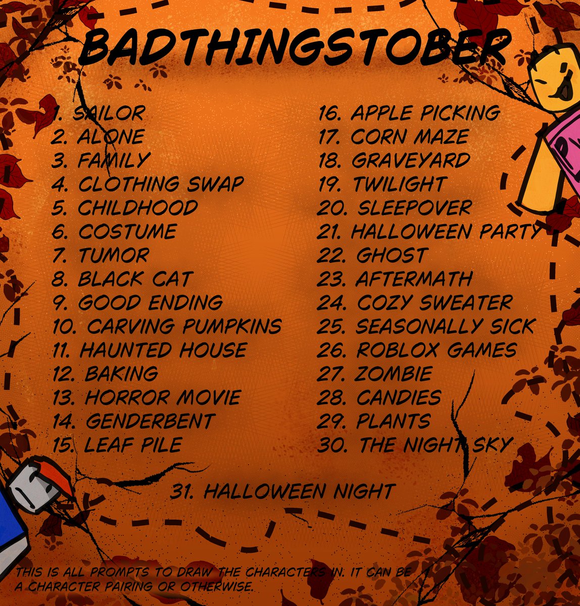 Inkbun_'s tweet photo. oh yeah btw #badthingstober go wild #badthings https://t.co/m4c9iKP4N3