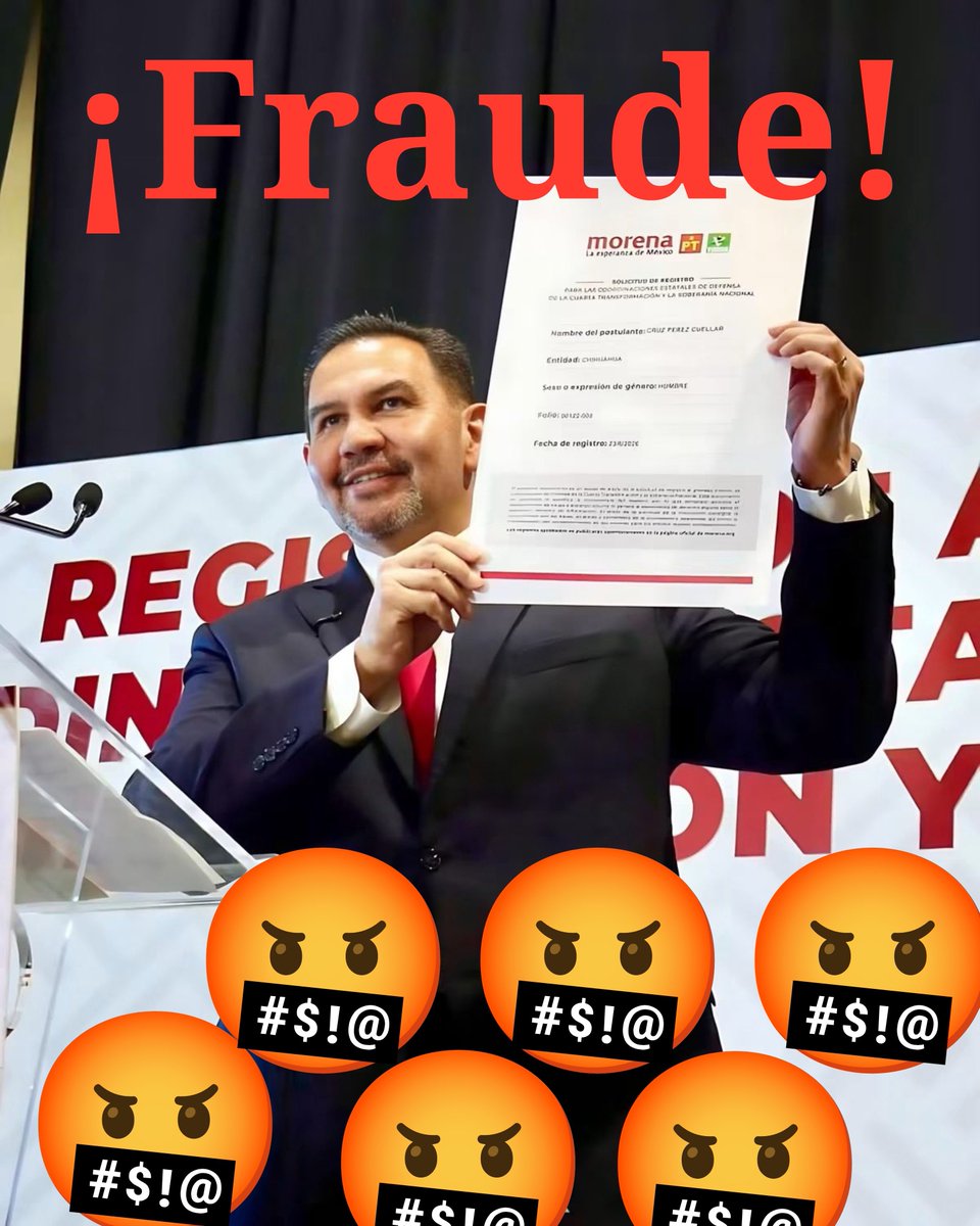 MarxArriaga's tweet photo. ¡Esto es una vergüenza! 

Y luego se preguntan que por qué uno insiste en señalarse #obradorista y ya no del @PartidoMorenaMx. En verdad... ¡Es una vergüenza lo que hicieron en #chihuahua al entregarle el estado al #PRIAN con @CruzPerzCuellar!

¡Deberemos regresar a los principios de la izquierda y prepararnos para una gran batalla!

Recuerde magisterio insurgente e insumiso mexicano: ¡O luchamos juntos o nos derrotarán por separado!