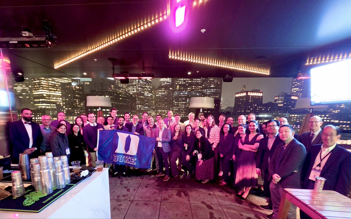 P_Shams_'s tweet photo. ☢️💙 BIG Duke #radonc family 💙☢️

#ASTRO26 Duke Reception 🥂 — always fun to catch up, connect, and enjoy time with colleagues!

Great people!
Great team!
Great night!

@DukeRadOnc @ASTRO_org https://t.co/Ftpy3G4myC