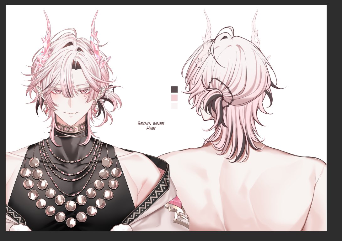 EnkiQurosa's tweet photo. Temporary character sheet 

Sementara pakai ini dulu yaa
versi finalnya masih dalam proses

Anggap aja ini preview kegantenganku https://t.co/SIGba2VUkt