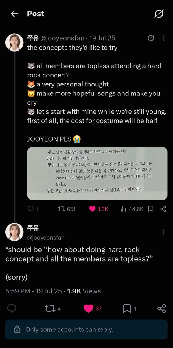 jiseoktm's tweet photo. everybody say thank you jooyeon https://t.co/F9K6scnZ9J