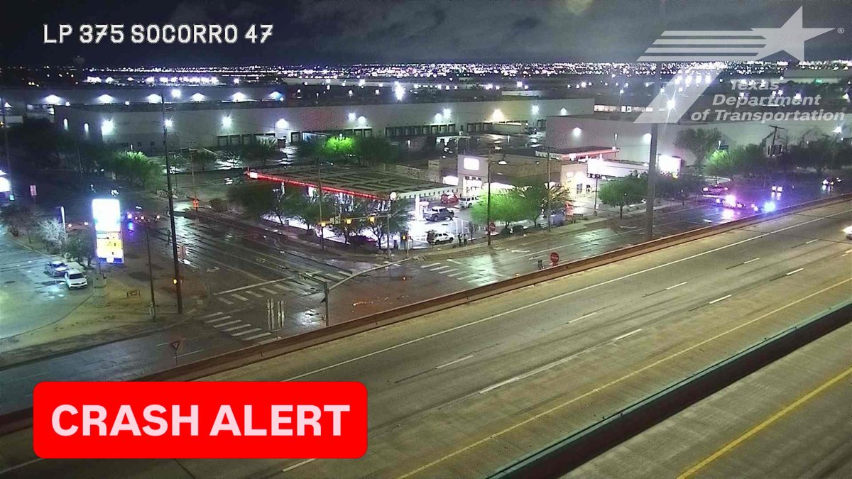 DianaGomezTV's tweet photo. 🚨Crash blocking all northbound lanes on Americas at Socorro.
🛑 No timeframe when lanes will reopen. Plan ahead and watch for emergency crews.
#EPTraffic #Roadways #CrashAlert #TxDOT #ElPasoTexas https://t.co/pAeVhOhuM6