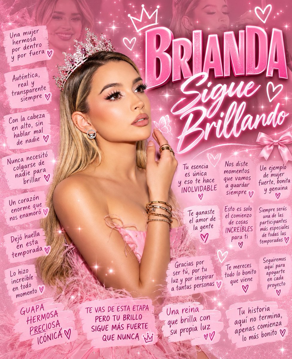 BriandaQueen's tweet photo. Tu esencia fue tu mayor fortaleza y tu corazón, tu mayor carta de presentación 💖 @DeyanaraBrianda
#Brianda #LaCasaDeLosFamososMéxico

BRIANDA SIGUE BRILLANDO https://t.co/7PNrkdGOuL