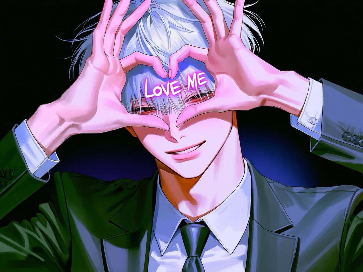 canyu_c's tweet photo. [러브 미] 프롬 공유

chest-up, frontal composition, character positioned slightly to one side, both arms raised in front of face, both hands forming a small heart shape with thumbs and index fingers beside one eye, hands placed close to one side of the face rather than centered, https://t.co/Hfx0E75XXD
