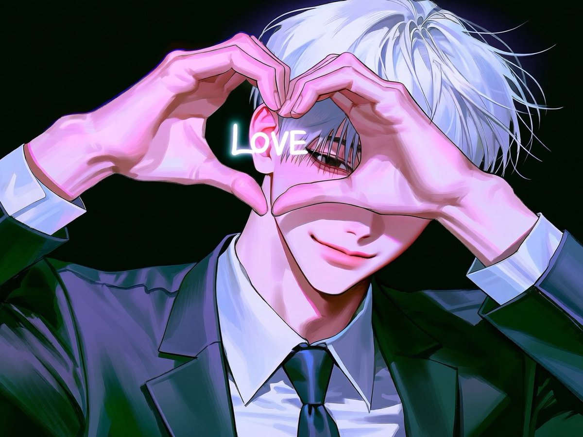canyu_c's tweet photo. [러브 미] 프롬 공유

chest-up, frontal composition, character positioned slightly to one side, both arms raised in front of face, both hands forming a small heart shape with thumbs and index fingers beside one eye, hands placed close to one side of the face rather than centered, https://t.co/Hfx0E75XXD