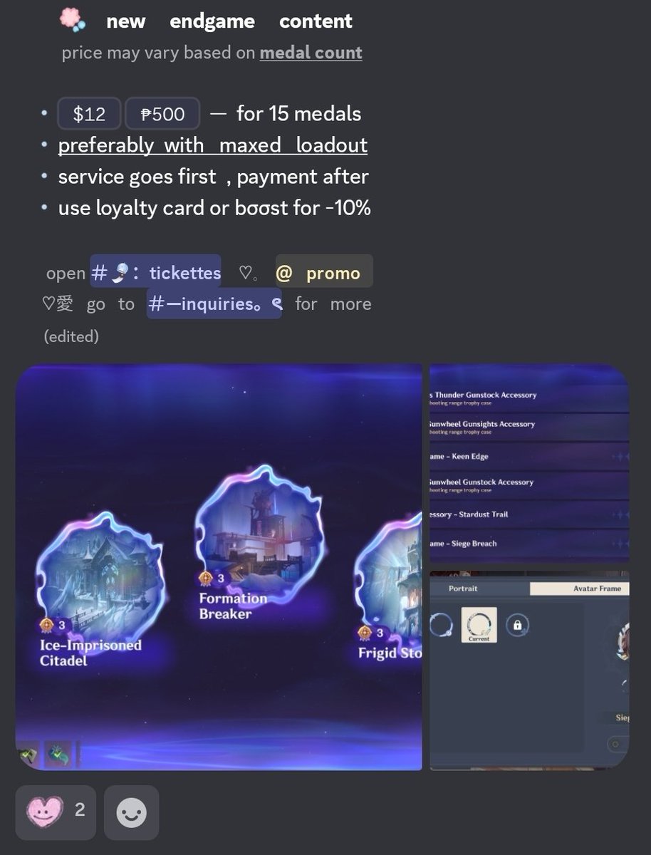hoyopilot's tweet photo. 💫⠀˖⠀edge of survival now available !⠀꒱১
╰ up to 20% off for new clients (๑•᎑•๑)
mop: gcash, maya, paypal, kofi, remitly

— https://t.co/uLjd5fTtyf
— https://t.co/ul4mhYIZx1

#genshintwt #genshinpilot #hsrtwt #hsrpilot #wuwatwt #wuwapilot #zzztwt #zzzpilot https://t.co/Aw05UGMSeR