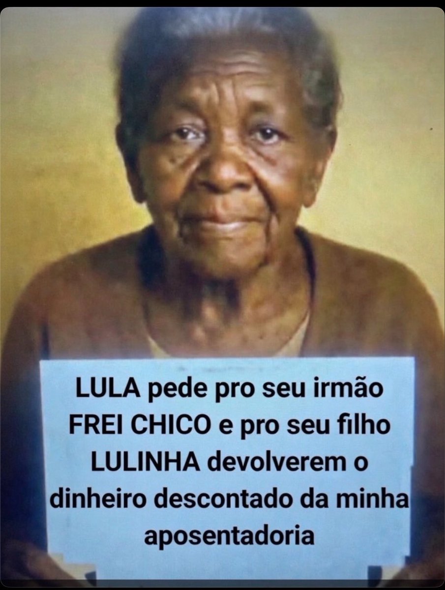 FtimaPesso2719's tweet photo. Roubaram os aposentados e ainda querem que as vítimas votem em quem os roubou.
#Janja #Lula #Lulinha https://t.co/rpIIAwkSB8